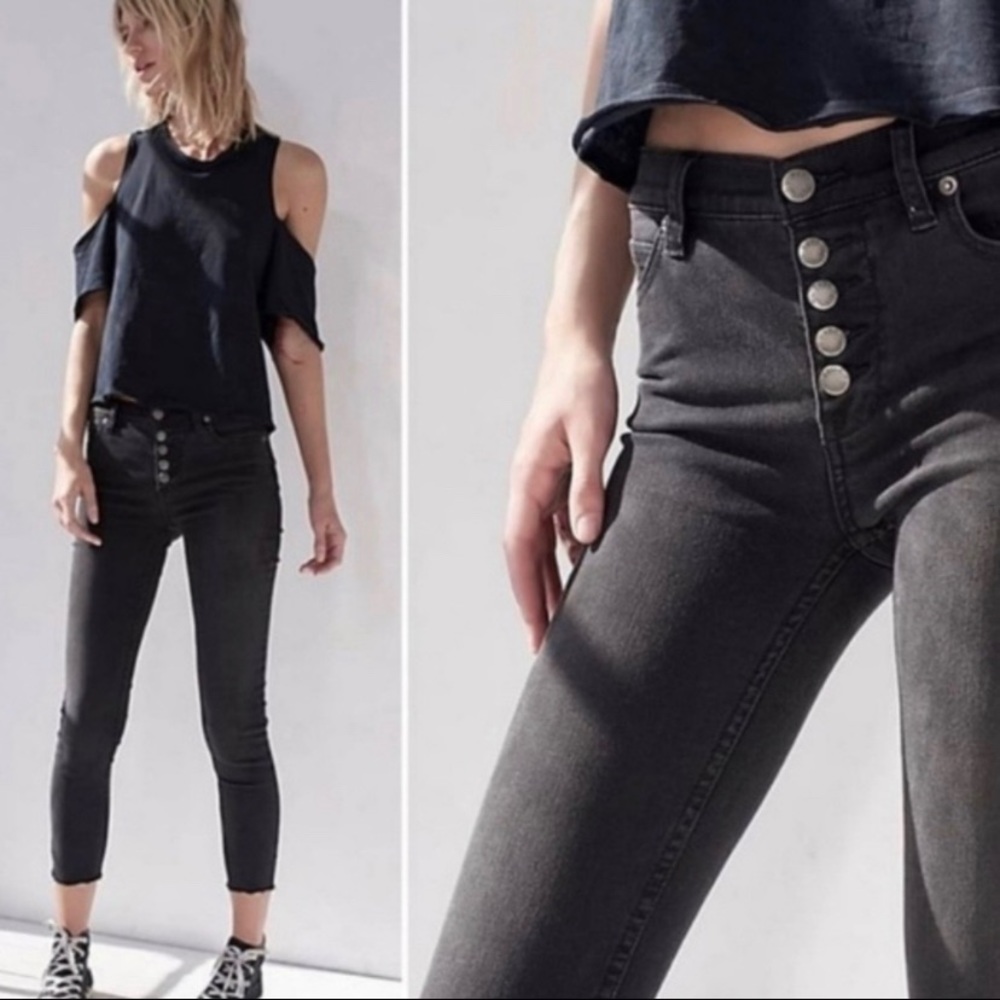 Free People Black Skinny